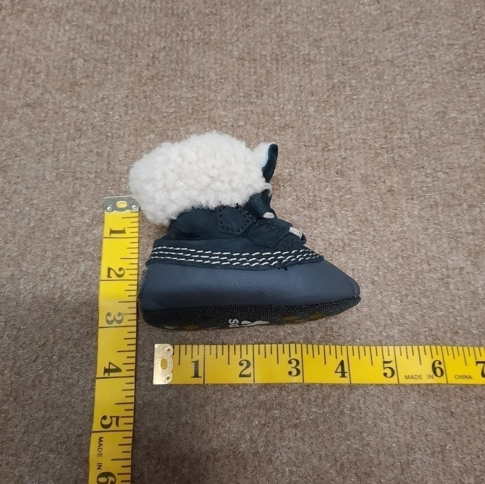 Sorel Infant Baby Caribootie Boots With Fur Trim